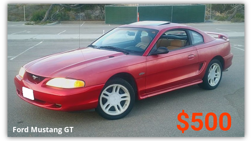 Ford Mustang GT – $500
